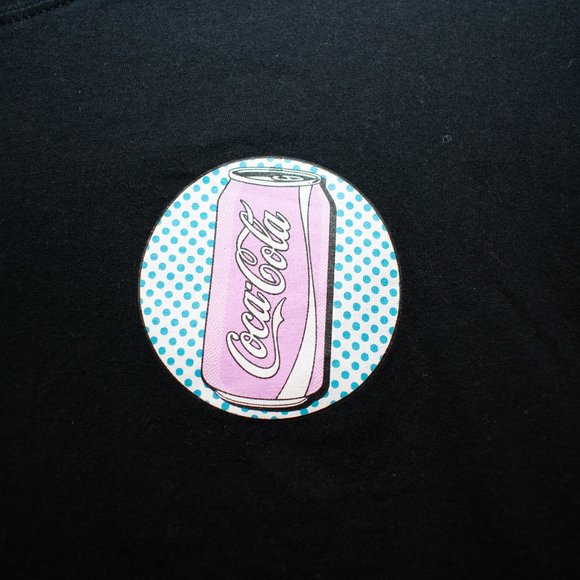 Coca-Cola Graphic Cropped Long Sleeve Top size XL - Picture 2 of 5